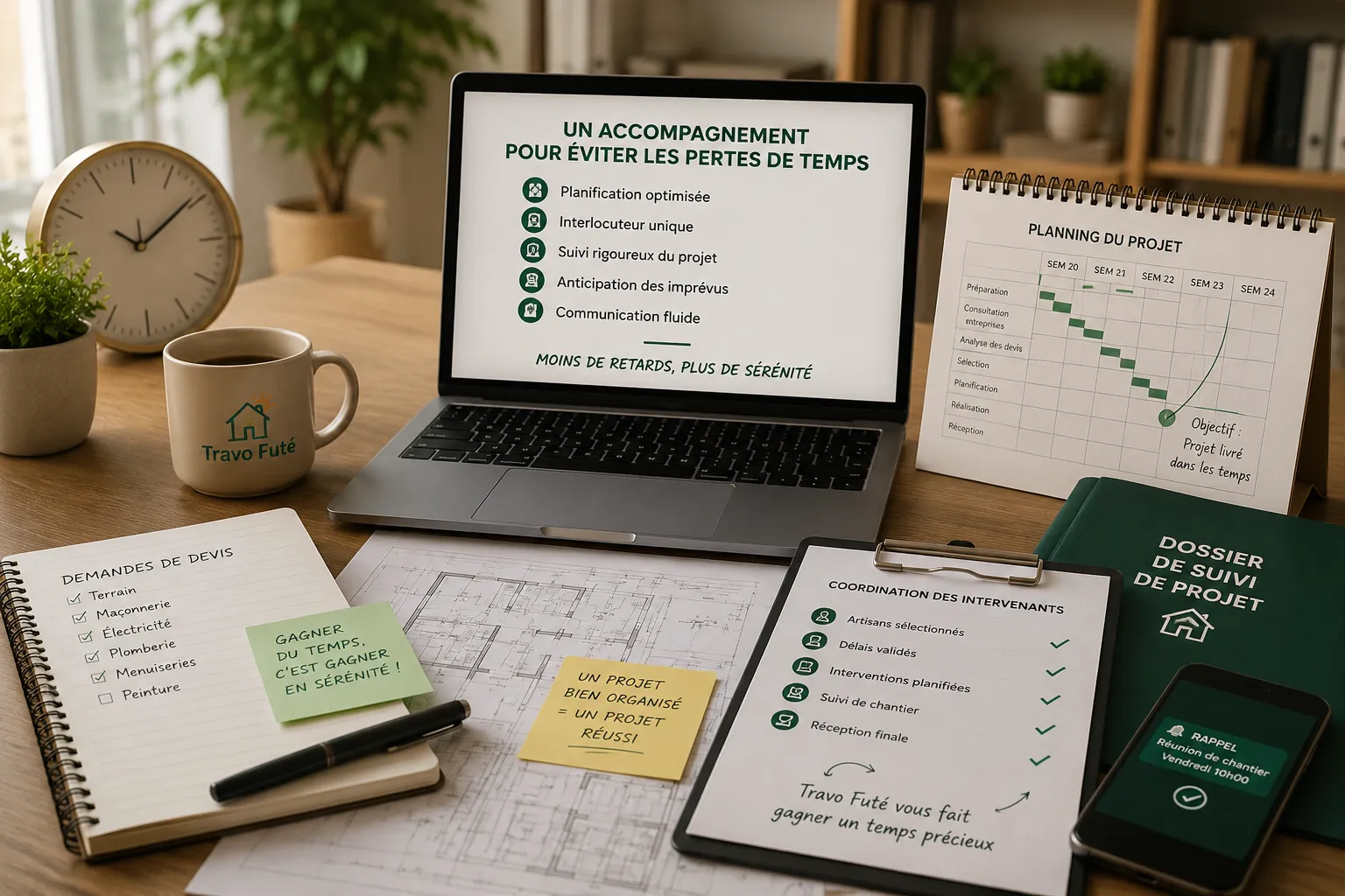 Accompagnement d'un courtier en travaux