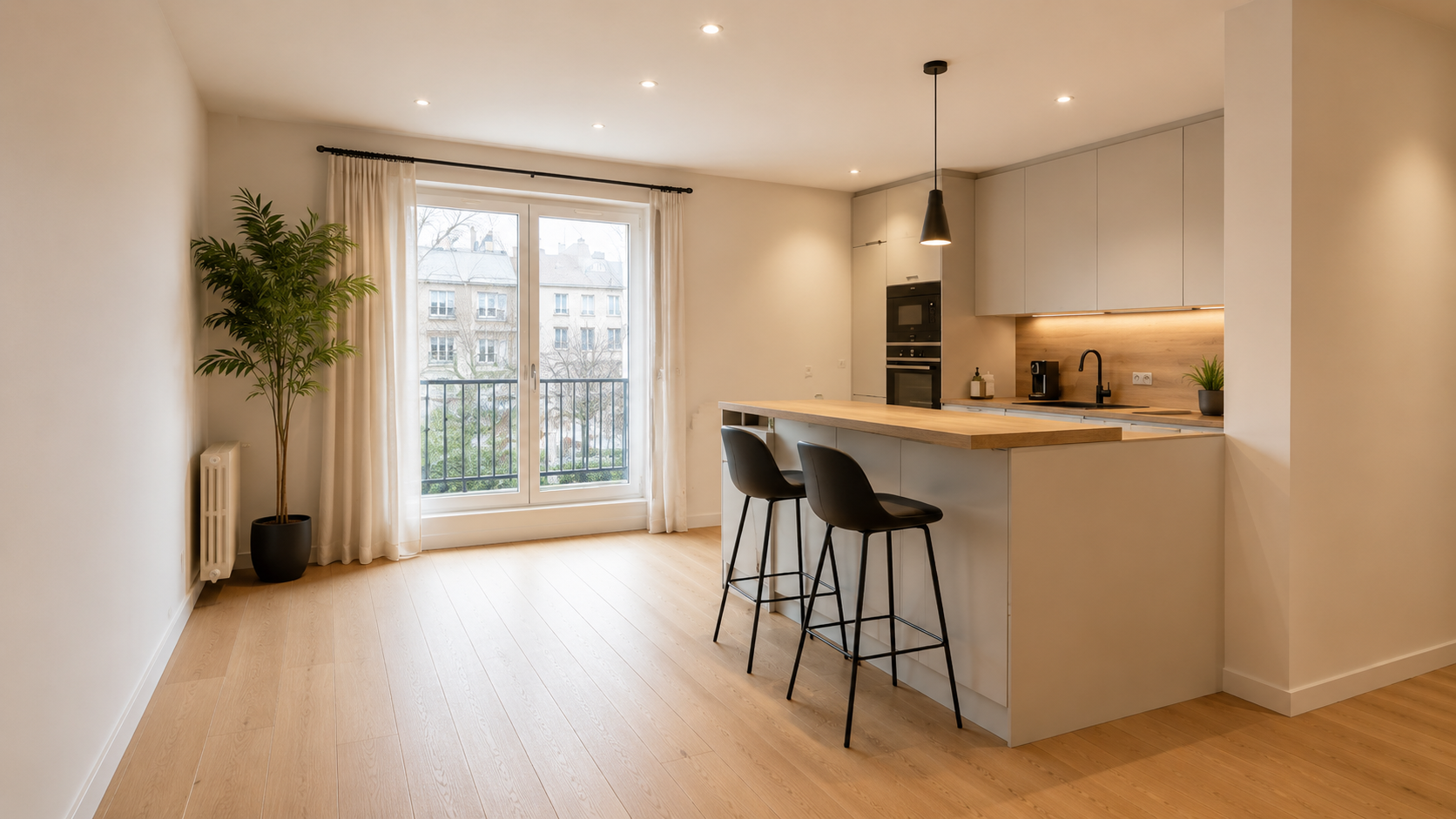 Appartement de 41m2 à Toulon entièrement rénové par votre courtier en travaux