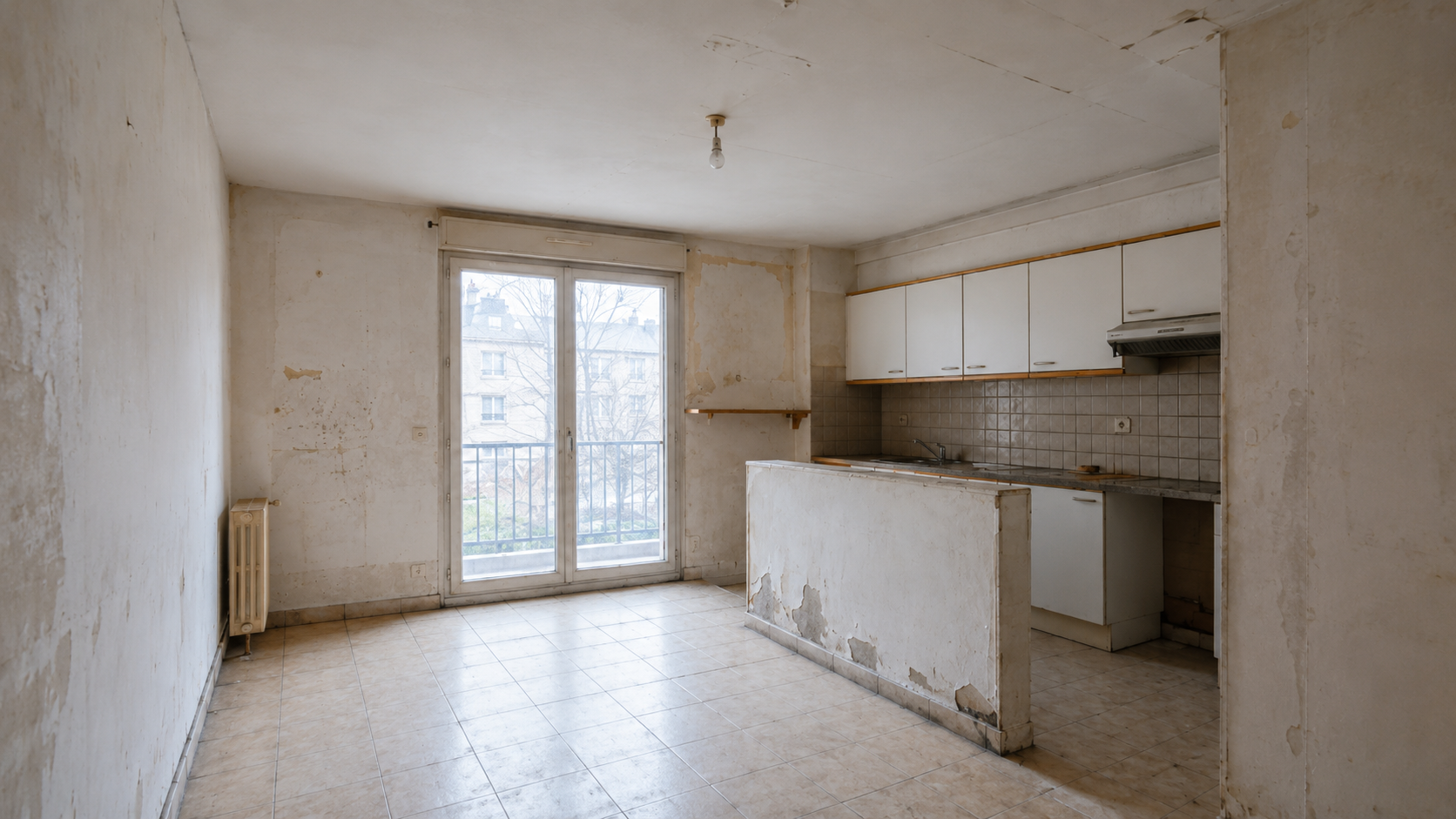 Appartement de 41m2 à Toulon avant rénovation